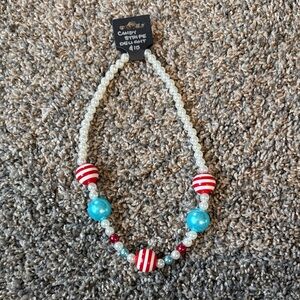 Candy Stripe Delight Girls Necklace